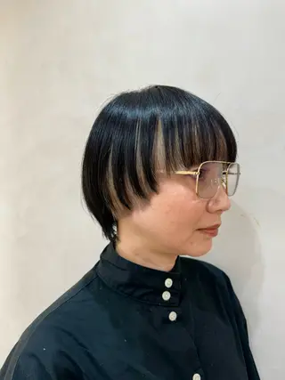 ショート カラー マンツーマン施術/ ダブルカラー/アリサのヘアスタイル