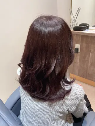 ロング カラー ピンクカラー🎀 米津 美佑のヘアスタイル