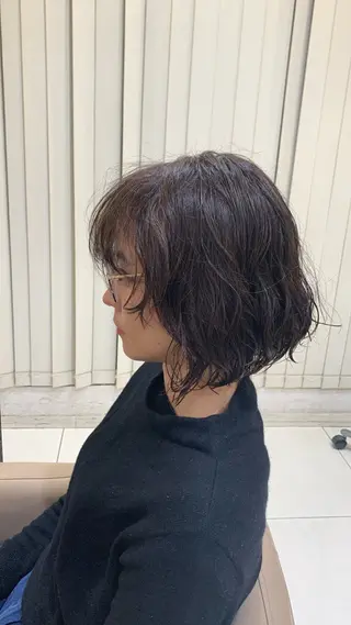 ミディアム カットパーマ募集中 クサカハルトのヘアスタイル