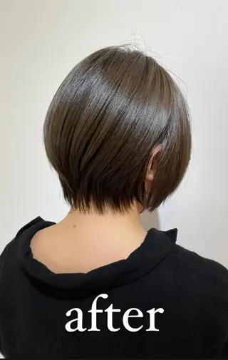 ショート カラー 過去一の柔髪ヘア 🌿einshairのヘアスタイル