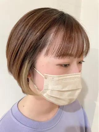 ショート カラー 《インナーカラー》 YAMADAのヘアスタイル