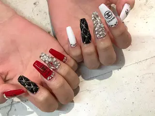ネイル 韓国/ワンホン/長さ 出しつけ放題🎀のネイルデザイン