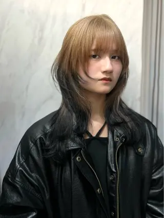 ミディアム カラー 最高級髪質改善🥇 小玉美菜のヘアスタイル