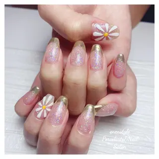 ミディアム ネイル 🐾enen style 🐾のネイルデザイン