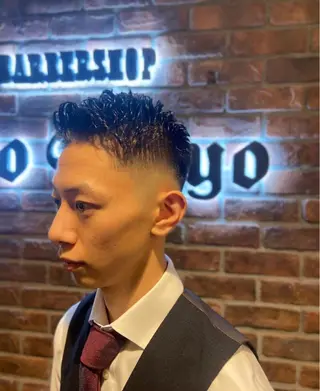 ショート メンズ HIRO GINZA 銀座一丁目店のヘアスタイル