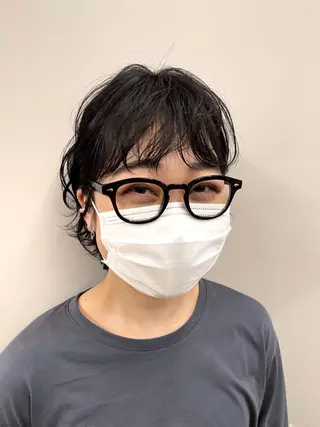 ショート カラー パーマ 関 京磨のヘアスタイル