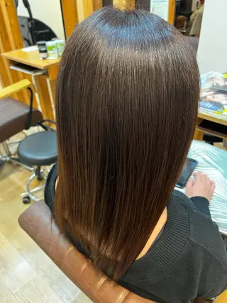 ミディアム 平野 竜大のヘアスタイル