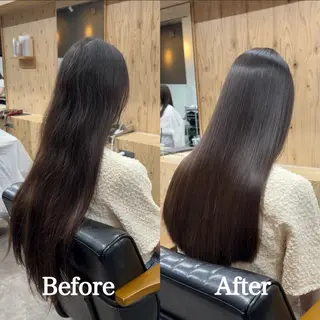 ロング 縮毛矯正/髪質改善 /nuup岩田のヘアスタイル