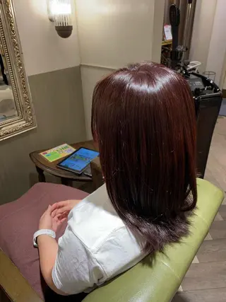 ミディアム カラー 韓国スタイル🇰🇷 annaのヘアスタイル