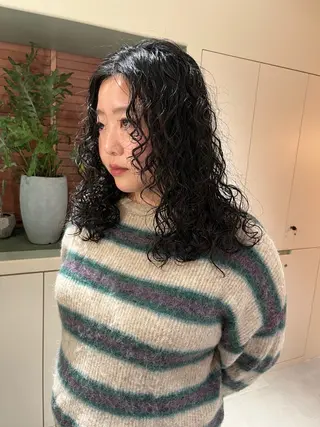 セミロング パーマ ヘアセット🎀パーマ Tsubasaのヘアスタイル