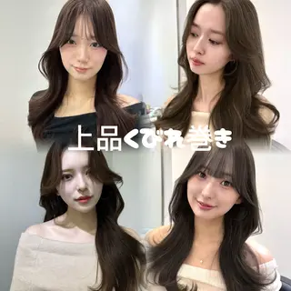 ロング カラー ミディアムレイヤー 添田晃基のヘアスタイル