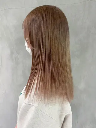 ミディアム カラー パーマ ヘアアレンジ ITbyALBUM 中野店のヘアスタイル