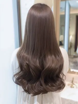 ロング カラー 🍒モテ暖色カラー × うる艶✧ ゆなのヘアスタイル
