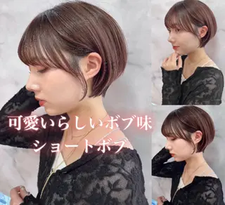 ショート カラー レイヤーカット⭐️ ハッシュカット特化のヘアスタイル