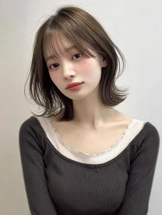 ミディアム カラー レイヤーカット✨ 福井雄登のヘアスタイル