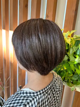 ショート カラー 柳内 まゆのヘアスタイル