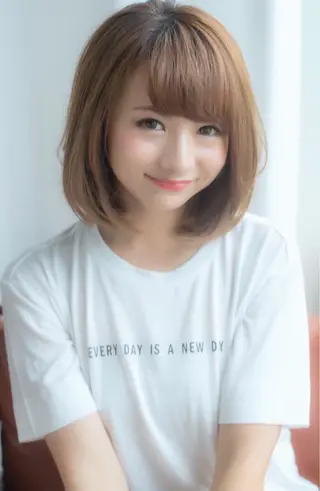 ショート バレイヤージュ 藤沢 髪質改善 竹内ケンゴのヘアスタイル