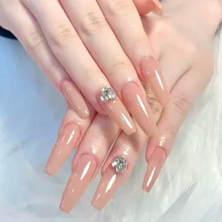 ネイル 🎀kira 長さだし💗モチ最高のネイルデザイン