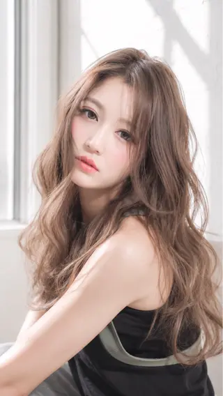ロング カラー イズ ミのヘアスタイル