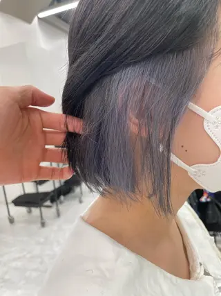 ミディアム カラー ヘアアレンジ 縮毛矯正/髪質改善/ ブリーチ毛/木元渓太のヘアスタイル