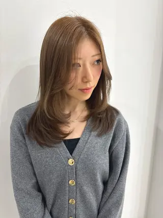 セミロング カラー Miyu/モデル募集 /京都烏丸・四条大宮のヘアスタイル