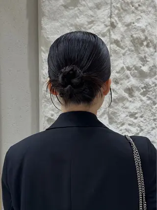 ミディアム ヘアアレンジ 銀座/ヘアセット/ 島村美帆のヘアスタイル