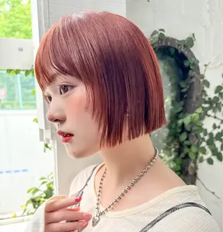 ショート ボブ/透明感カラー /艶髪/しなる🌷のヘアスタイル