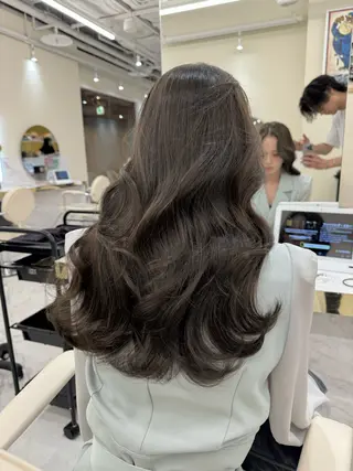 ロング カラー ヘアアレンジ 髪質改善×レイヤー 🫧松野力也のヘアスタイル