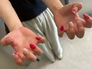 ネイル Mai :矢場町 ニュアンス🌿アートのネイルデザイン