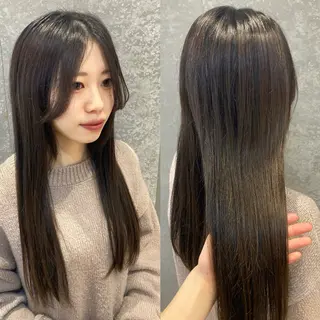 セミロング み うのヘアスタイル