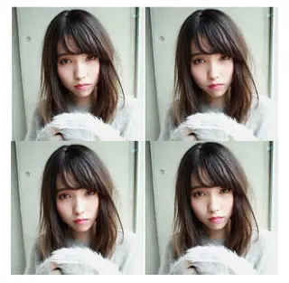 ミディアム カラー *くせ毛に特化* 【yun】のヘアスタイル