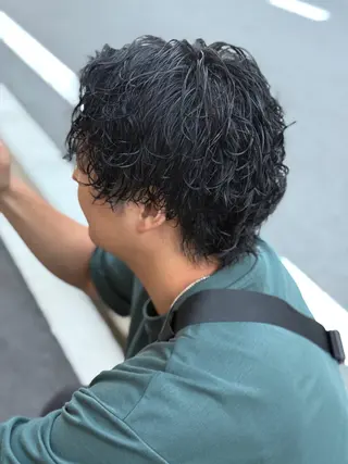 ショート パーマ メンズ dogstar 加藤翔大のヘアスタイル