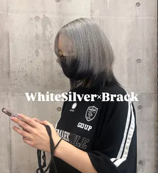 セミロング カラー 当日予約ok！ Ryukiのヘアスタイル