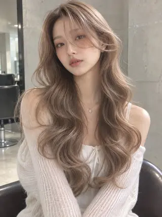ロング カラー パーマ lua店 Yugo(河野有吾)のヘアスタイル