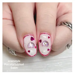 ミディアム ネイル 🐾enen style 🐾のネイルデザイン