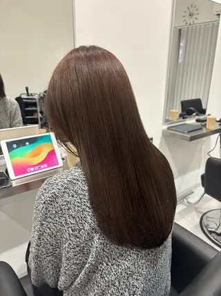 セミロング カラー レイヤーカット🎀× 韓国風🇰🇷正源のヘアスタイル