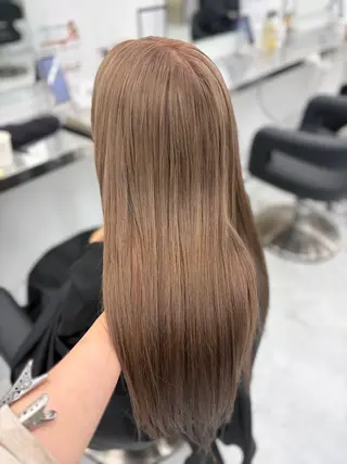 ロング 艶髪ハイトーンカラー 渋谷🎀ririkaのヘアスタイル