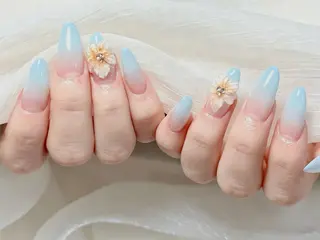 カラー 桜 ネイルのネイルデザイン