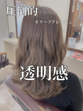 ミディアム カラー 【eimee】 店長✂️TAKUMAのヘアスタイル