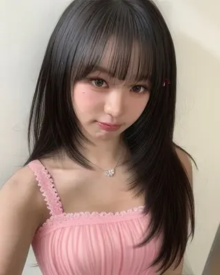 ロング カラー ラベンダー💜グレー 🩶ミント‪🩵のヘアスタイル