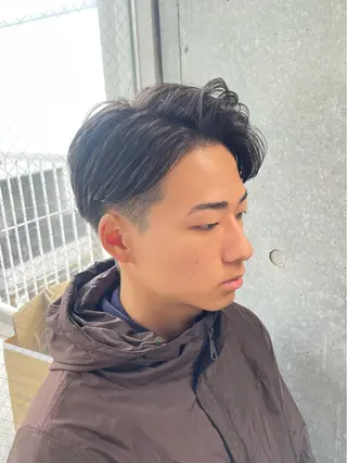 メンズ アイブロウ メンズモテパーマ💙 fuwaのヘアスタイル
