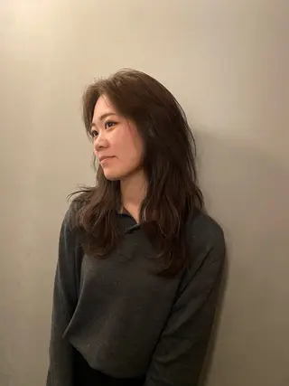 セミロング 小顔カット 🌿リョウカのヘアスタイル