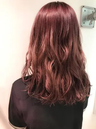 ミディアム カラー 透明感カラー/ レイヤー　YUKAのヘアスタイル
