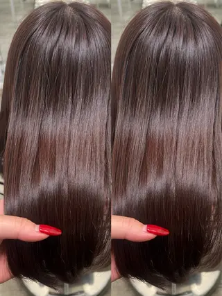 カラー ✨顔周りで垢抜け🦋 韓国レイヤー✨北千住のヘアスタイル