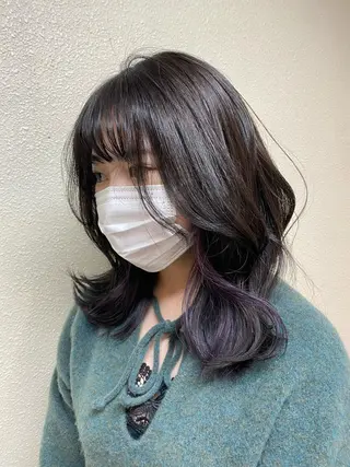 セミロング カラー 縮毛矯正/艶カラー/ ikedaのヘアスタイル