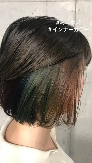 ショート カラー パーマ ヘアアレンジ メンズ キッズ ネイル マツエク・マツパ サロンドミルク 渋谷高比良のヘアスタイル