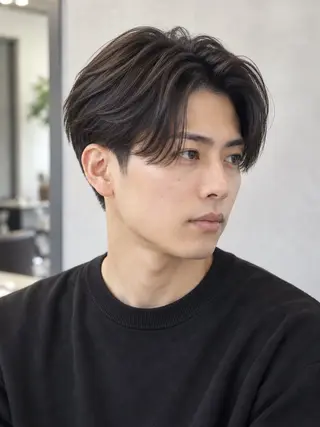 ショート パーマ メンズ メンズパーマ特化 TAKE高崎駅のヘアスタイル