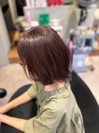 ミディアム カラー 透明感うる艶カラー ¦コユキ🫧💞のヘアスタイル