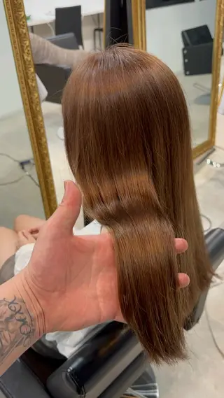 セミロング カラー パーマ ヘアアレンジ メンズ ❤️可愛いハイトーン を造る❤️AKIRAのヘアスタイル