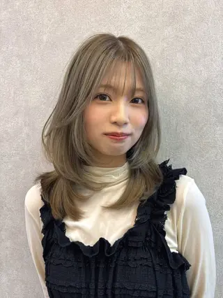 カラー 🍒ブリーチなしカラ ー/Sakura🍒のヘアスタイル